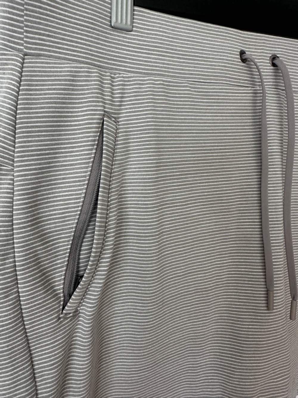 Athleta Gray Striped Active Skort with Built-In Shorts - Picture 3 of 6